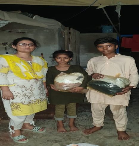 Distributing formerly loved items to deprived families who will cherish them