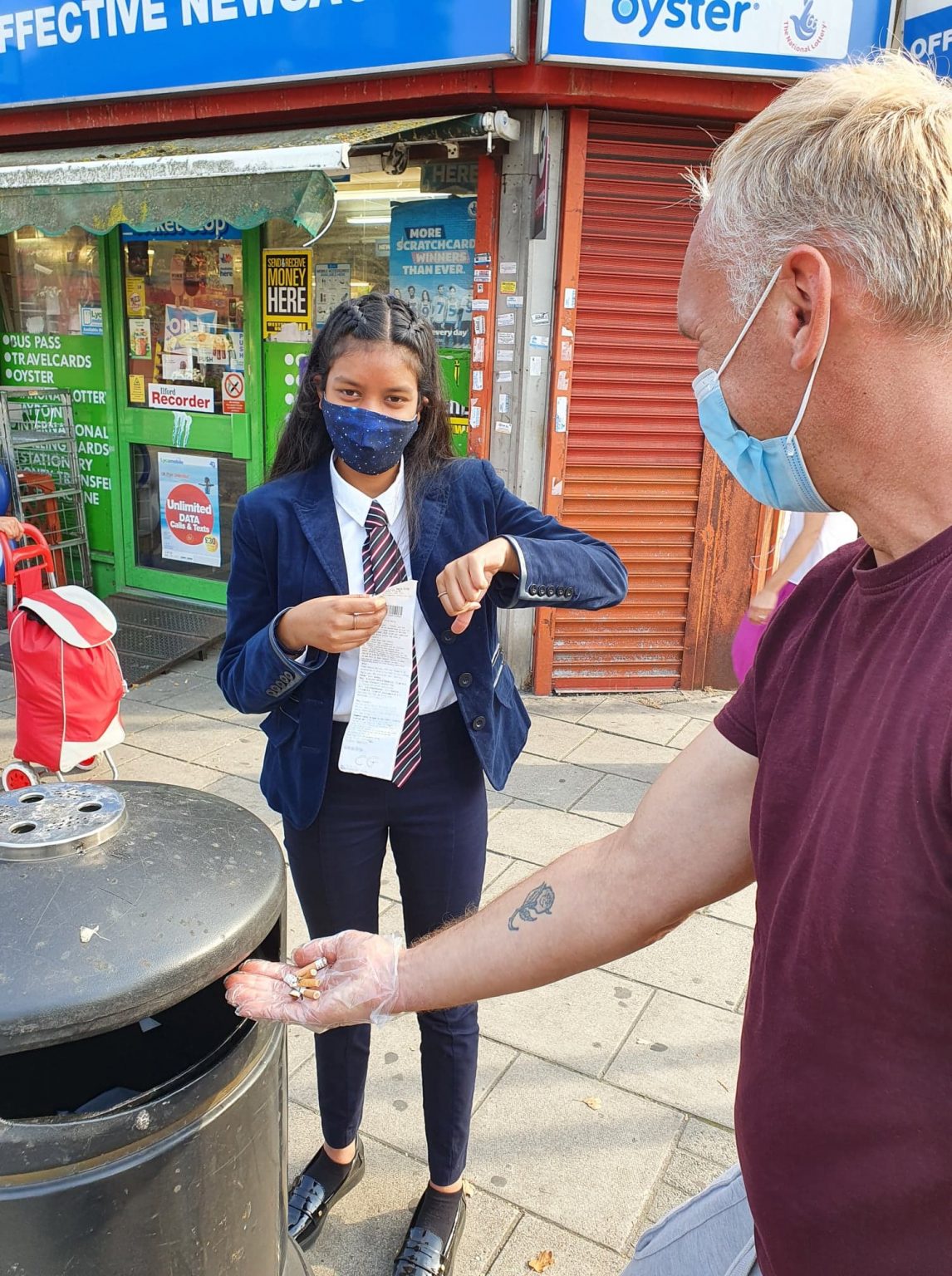 Homeless man without £1.50 implores Redbridge Council to waive £150 litter fine, given for throwing a previously discarded cigarette butt to the floor, after he retrieved the unused tobacco