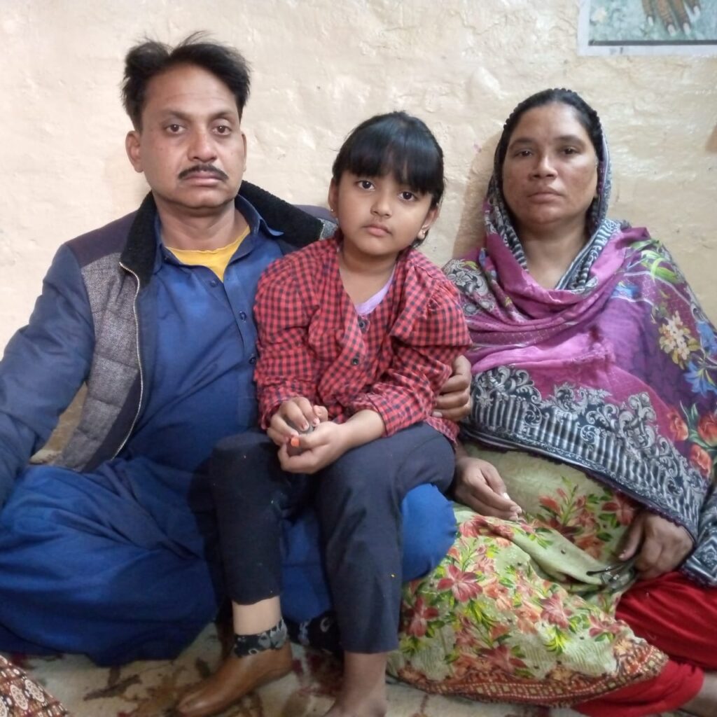 Child of 5 yrs who lost leg at 1.5 yrs during terrorist attack, has new prosthetic limb – thanks to your donations