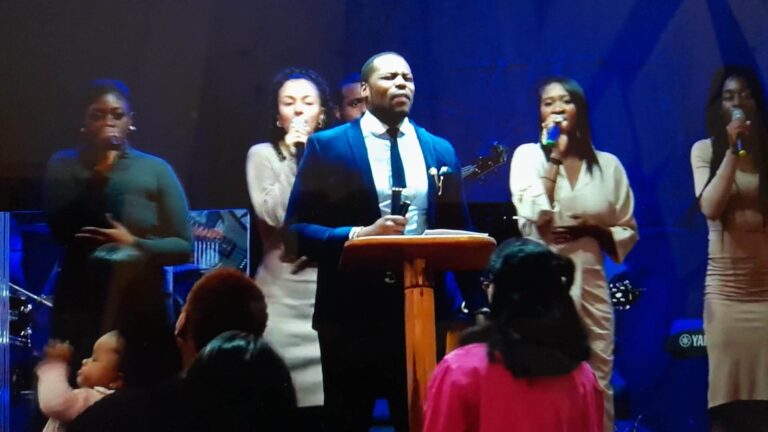 Easter service at church with growing congregation – raises hope that the UK can again become a majority Christian nation.