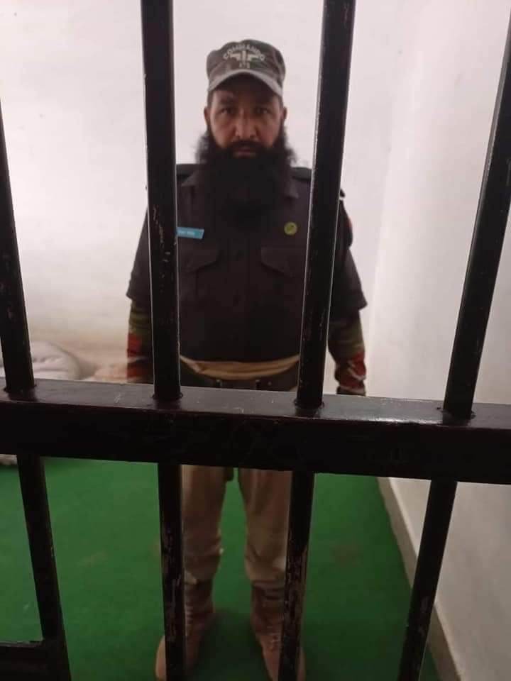 Police constable Alam Khan behind bars